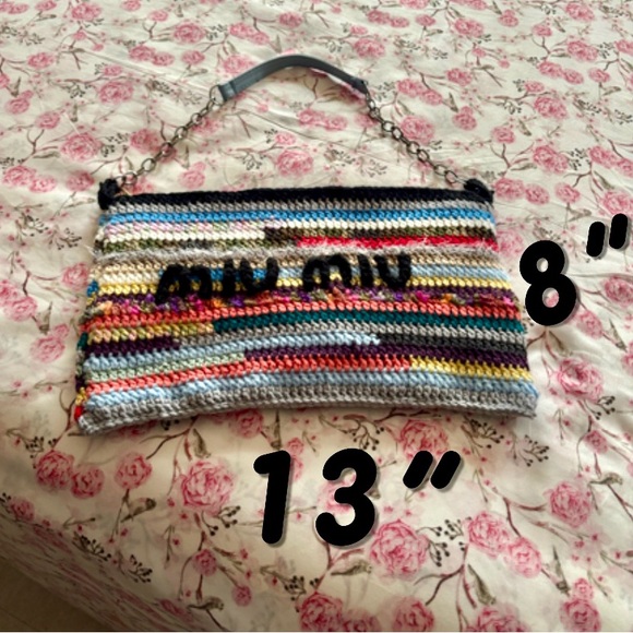 DIY. Handmade. Makeup Bag 10 by 6 & Shoulder Bag 13 by 8 “. Zipper Closure. - Picture 3 of 9